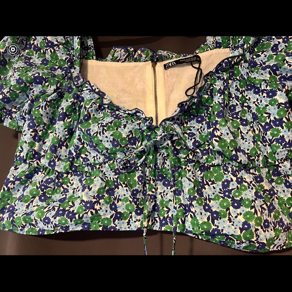 Zara off the shoulder crop top🌸🌸🌸🌸Thursday Sale🌸🌸🌸 - Picture 5 of 10